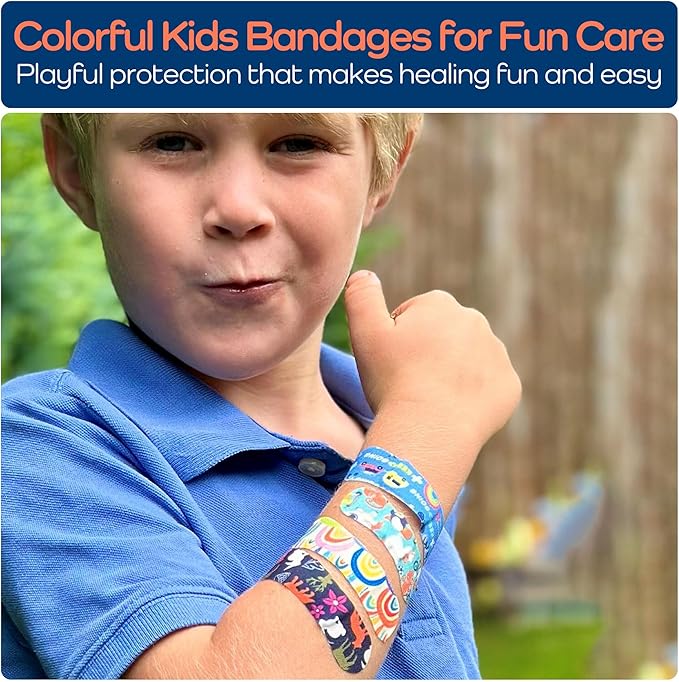 KeepGoing Small Travel First Aid Kit Kids – 60 Pc. Mini First Aid Kit for Purse, Diaper Bag, & Backpack with Latex-Free Bandages – 4 Oz., & 4.5 x 3.5 x 2 in, TSA-Approved