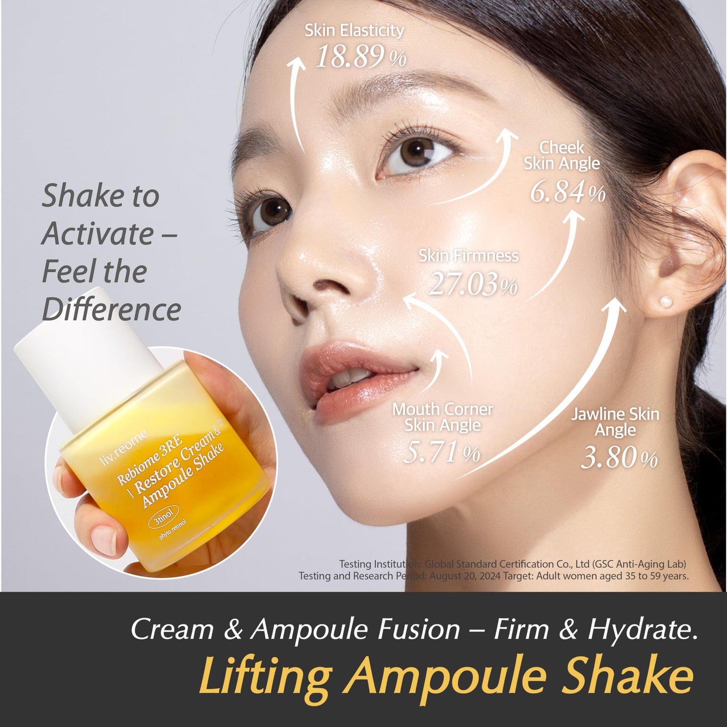 Ampoule Shake Anti Aging Serum – Bakuchiol, Peptides & Exosome | Wrinkle Care, Firming & Hydrating Skin Care