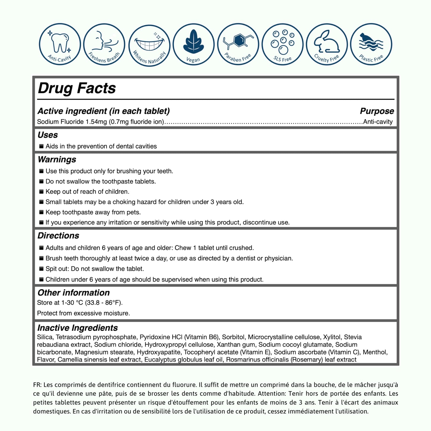 Tidalove Smile More Toothpaste Tablets with Fluoride, Anti-Cavity, Vegan, Zero Waste, Eco-Friendly, Travel Friendly, 4 Month Supply Refill Maxi Pack (248 Tablets) (Fresh Minty Yuzu)