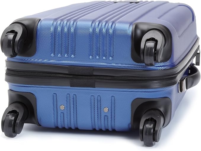 Kenneth Cole REACTION Out of Bounds Lightweight Hardshell 4-Wheel Spinner Luggage, Cobalt Blue, 20-Inch Carry On