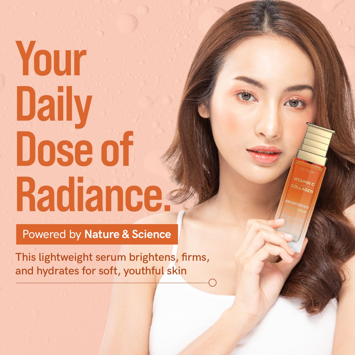 Fleur De Peau Vitamin C Serum For Face With Collagen – Dermatologist Tested, Anti-Aging, Brightning, Reduces Fine Lines, Improves Radiance & Skin Texture – 95% Natural, Clean Beauty – Korean Skin Care