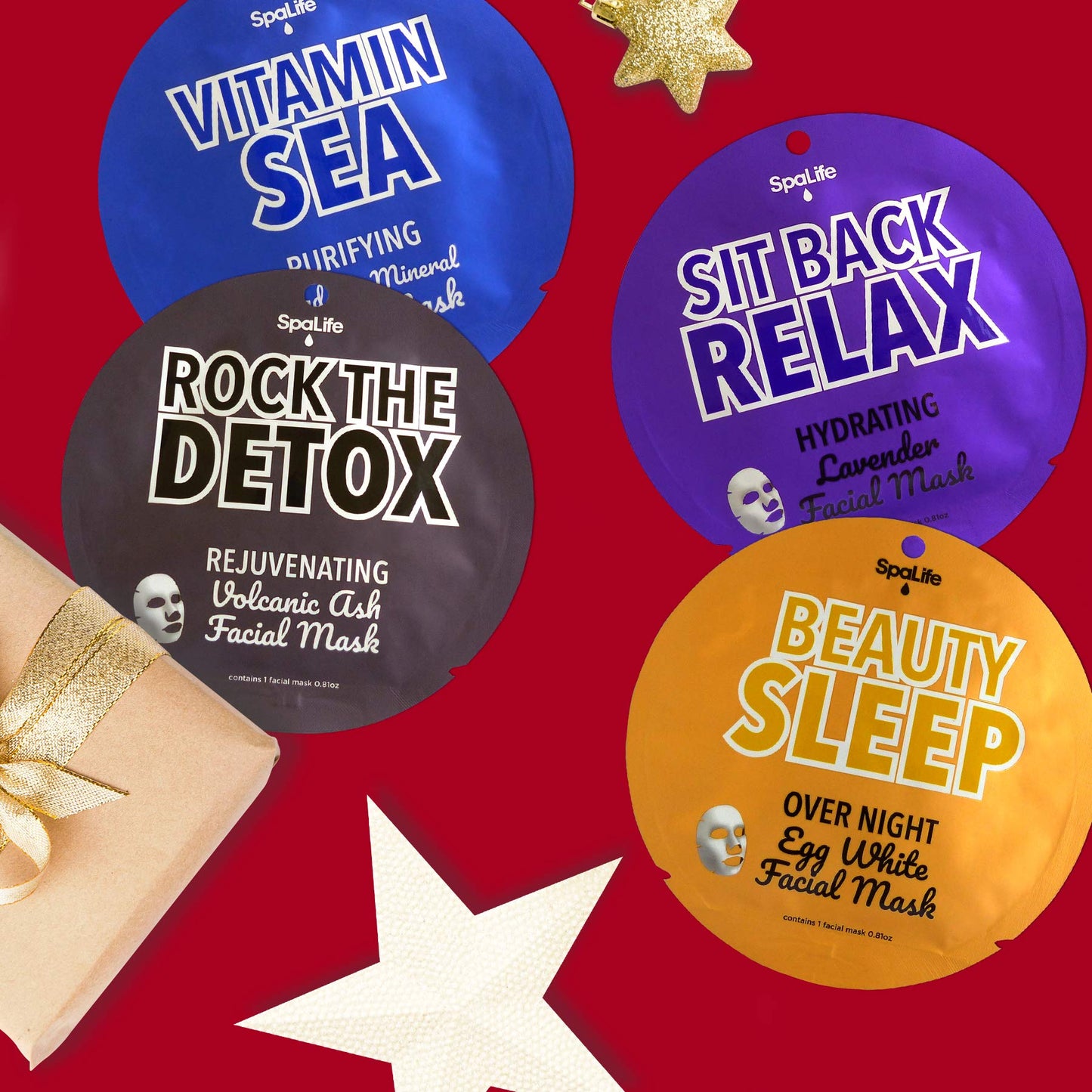 SpaLife Beauty Sleep Overnight Egg White Facial Mask 10 count