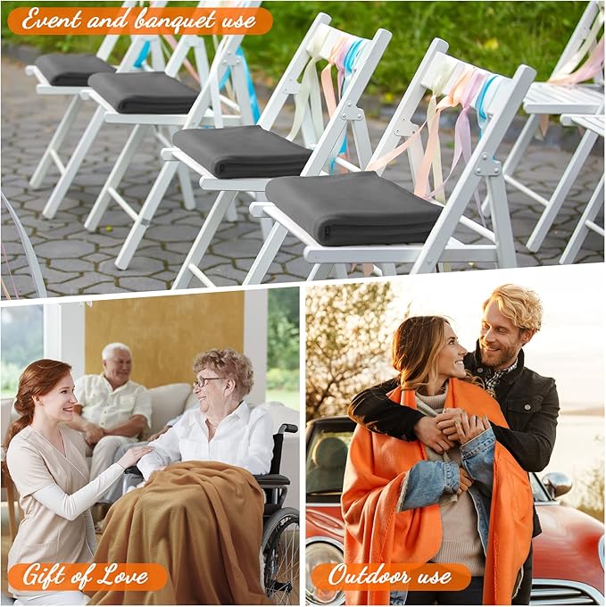 Kinlop 40 Packs Fleece Blanket Bulk 60 x 50 Inch Soft Lightweight Fleece Cozy Blanket Warm Throw Plush Pet Throw for Bed Couch Sofa Home Office Wedding Gifts Travel Camping (Fresh Color)