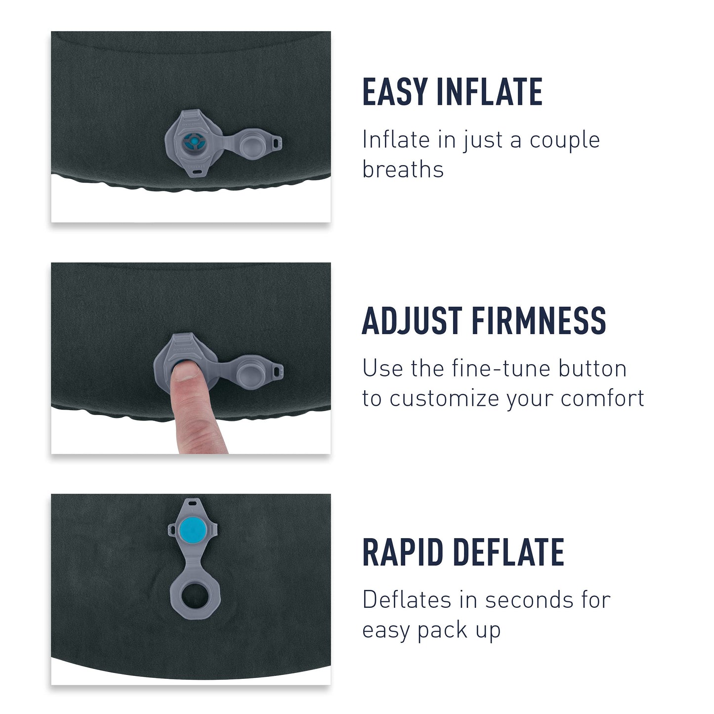 Sea to Summit Aeros Ultralight Inflatable Camping and Travel Pillow, Regular (14.2 x 10.2), Aqua