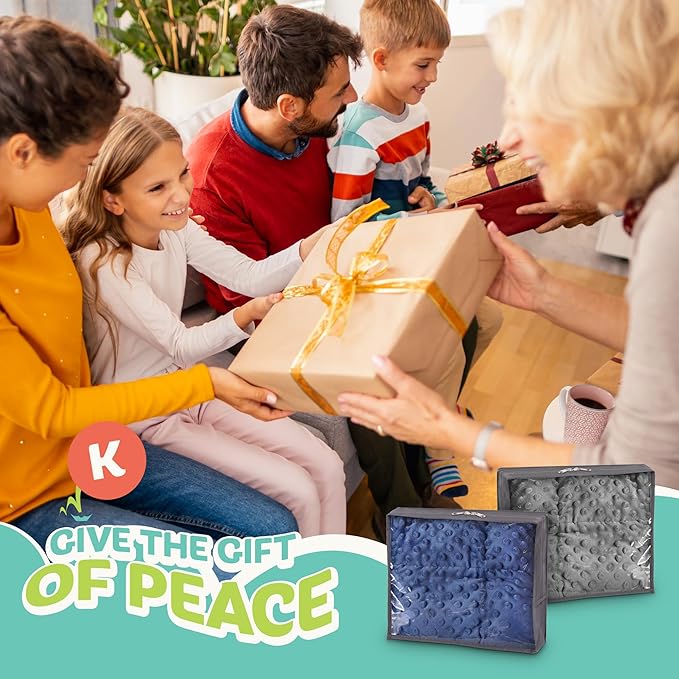 7lb Weighted Blanket for Kids (Blue), Plush Minky Weighted Lap Pad with Travel Bag for Ages 6-12