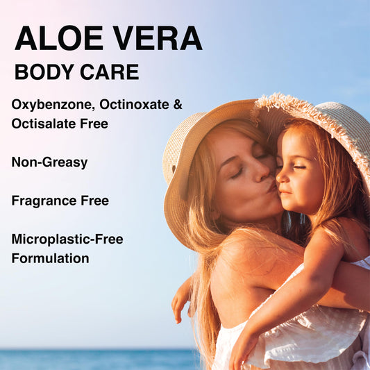 Surface Aloe Vera Gel, Sunburn Relief and After Sun Care, Cooling Hydrating Gel for Face and Body, Non-Greasy Fast-Absorbing Moisturizer for Post Sun Exposure, After Run or Outdoor Recovery