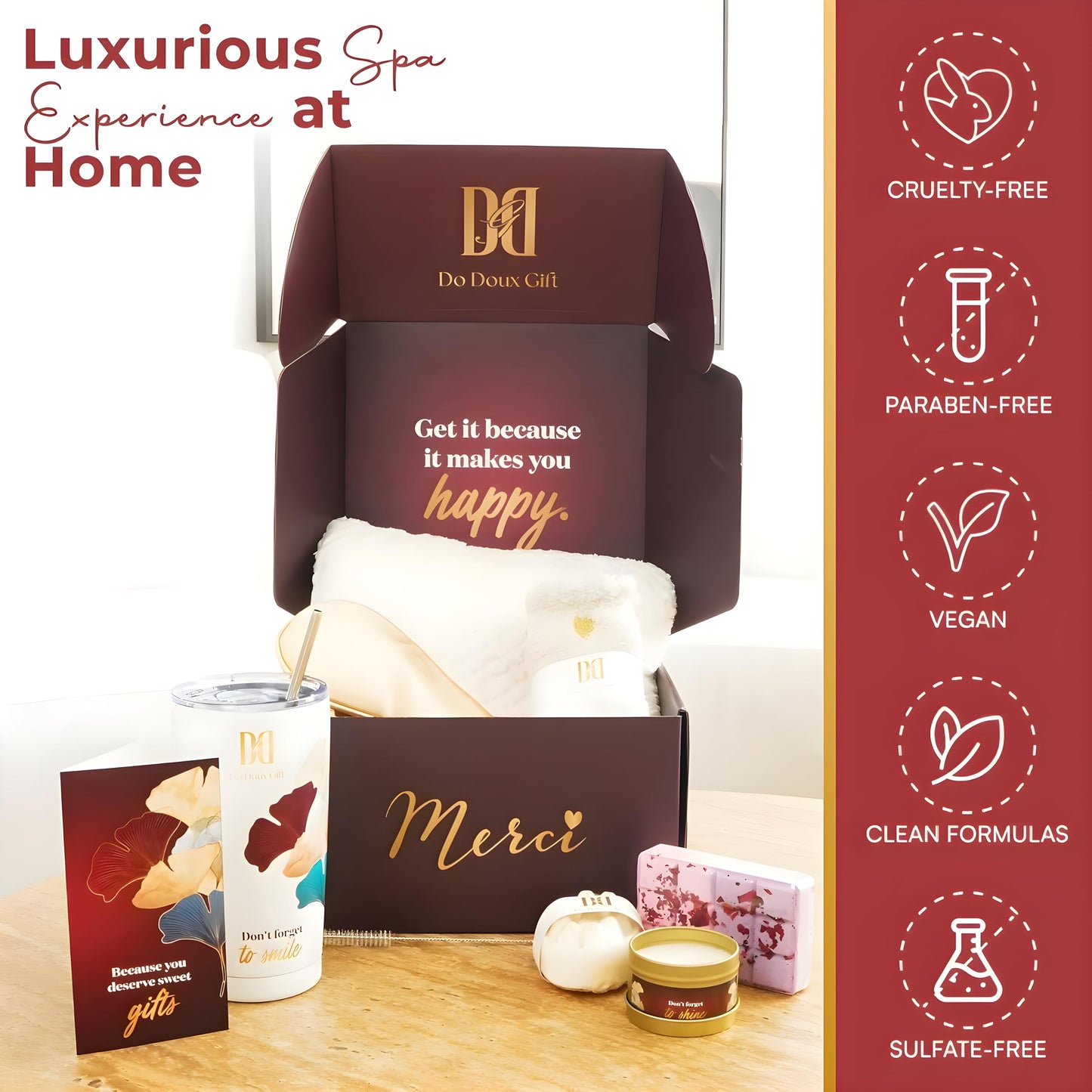 Happy Birthday Gifts for Women Mom Her Friend Sister Wife Grandma, Self Care Gifts Get Well Gifts Unique Relaxing Spa Gift Basket Set, Mothers Day Gifts for Mom Wife Grandma Daughter Friends Sister