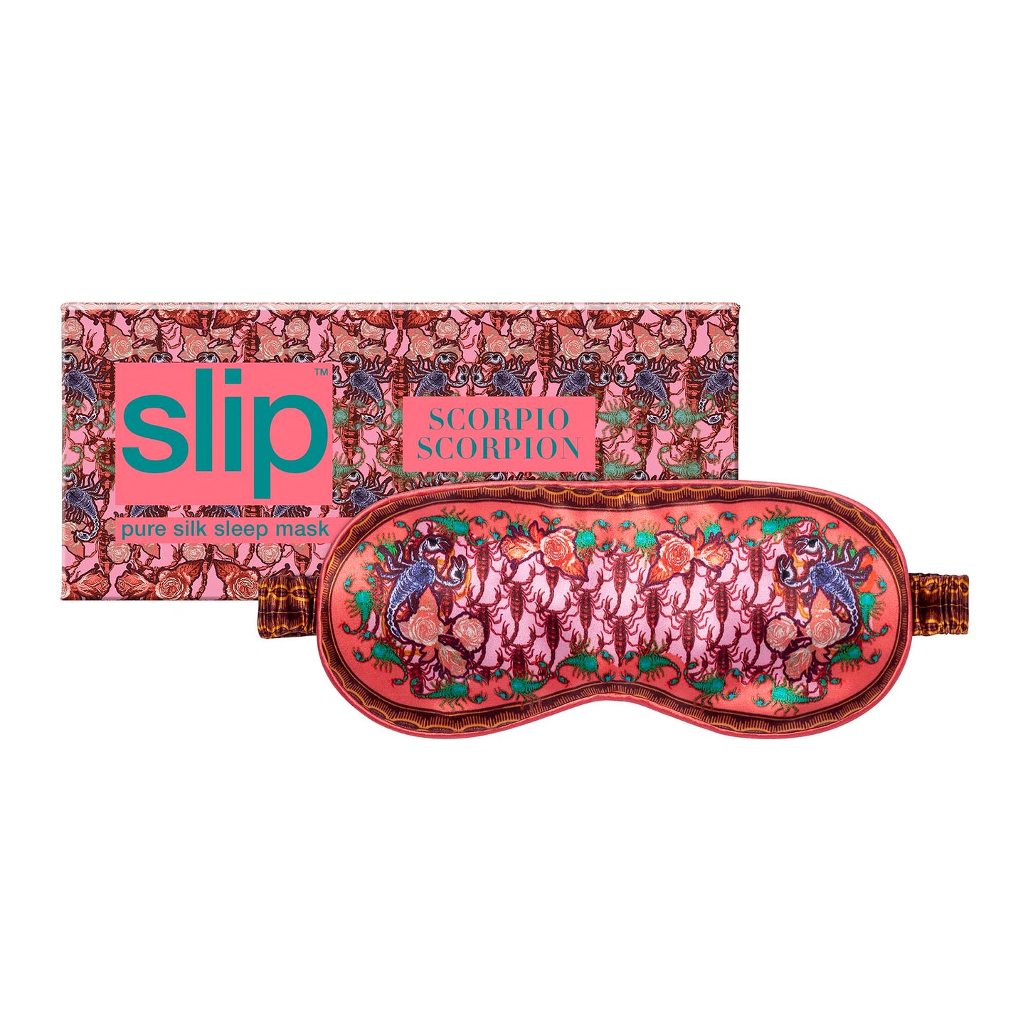 slip Pure Silk Sleep Mask - 100% Pure 22 Momme Mulberry Silk Eye Mask - Comfortable Sleeping Mask with Elastic Band, Zodiac Collection: Scorpio