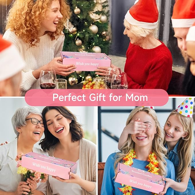 Scented Candles Gifts for Women, 3 Pack 2.6 oz Natural Soy Aromatherapy Candles for Women, Exquisite Candles Set Gift, Small Candle Gift for Mother's Day, Birthday, Christmas