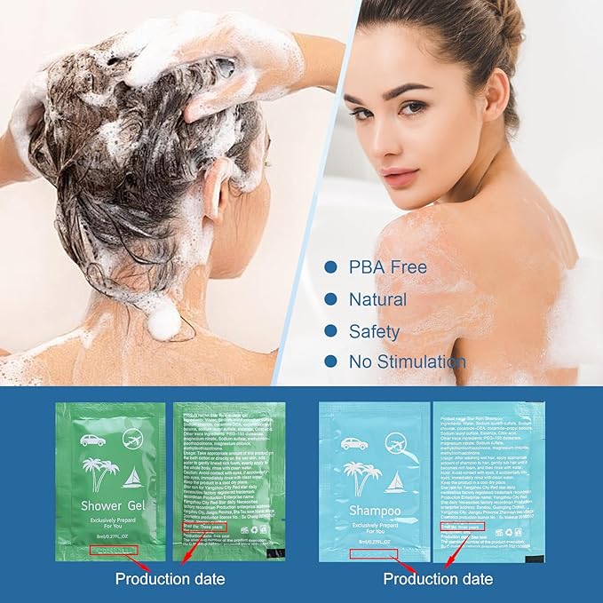 Bulk Hygiene Kits for Homeless,Disposable Toothbrushes with Toothpaste and Comb for Homeless Individually Wrapped，Basic Toiletry Kits Travel Size Shampoo And Body Wash For Hotel,Air Bnb Charity (200)