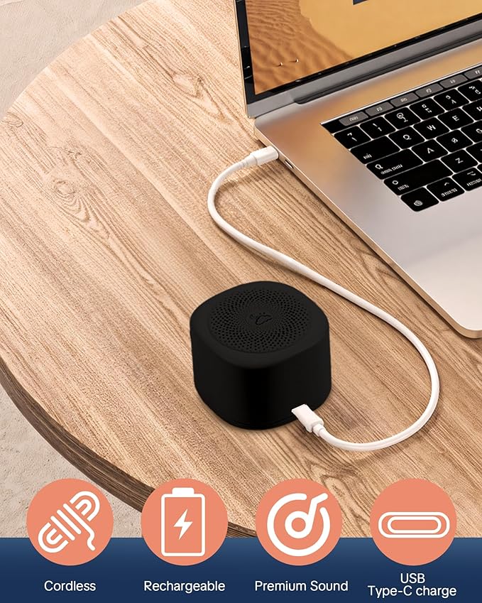 Travel White Noise Sound Machine 20 Sounds, Portable Sound Machine for Adults Sleep, Mini Sleep Aid with Adjustable Volume, 3 Timers, Colorful Night Light, Rechargeable for Baby, Home, Registry Gift