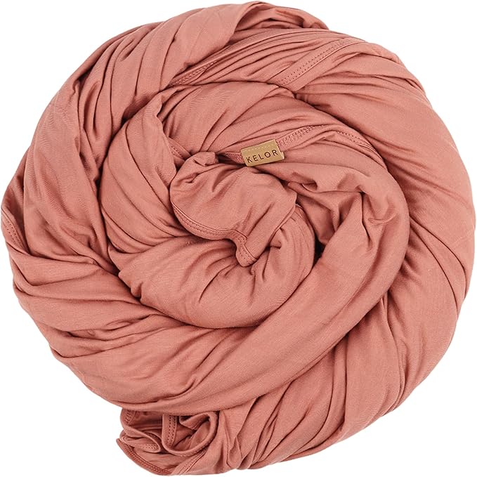 K E L O R Luxury Cooling Travel Blanket - Stretchy, Lightweight Soft & Breathable Shawl Wraps for Women