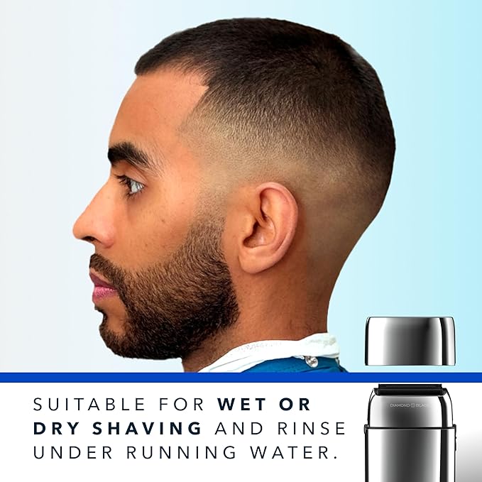 Blade & Stone™ PS501 Foil Shaver | Graphene-X™ Blade | Professional Foil Shaver for Men | 8000 RPM Durable Motor, All-Metal, Cordless Barber Shaver - The Aviator