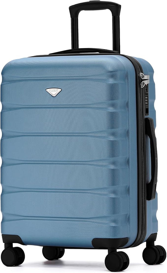 24x16x10 Expandable Carry On Suitcase Hardside TSA Lock USB C Lightweight Luggage Silent Double Spinner Wheels Maximum Overhead Carry-On Bag For Virgin & South West Approved Airlines