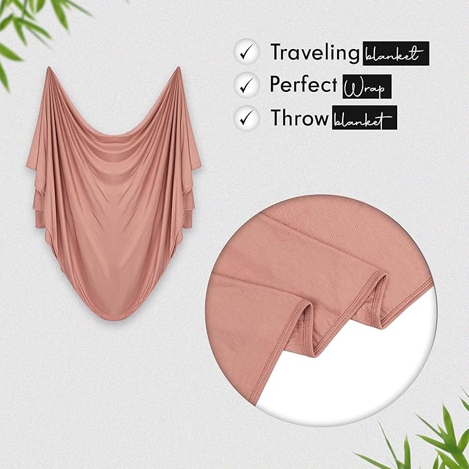 K E L O R Luxury Cooling Travel Blanket - Stretchy, Lightweight Soft & Breathable Shawl Wraps for Women