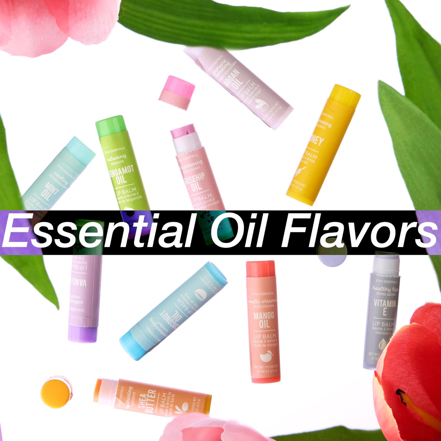 10pc Lip Balm Collection -Hydrating Lip Balms Infused- Enriched Lip Balm Set