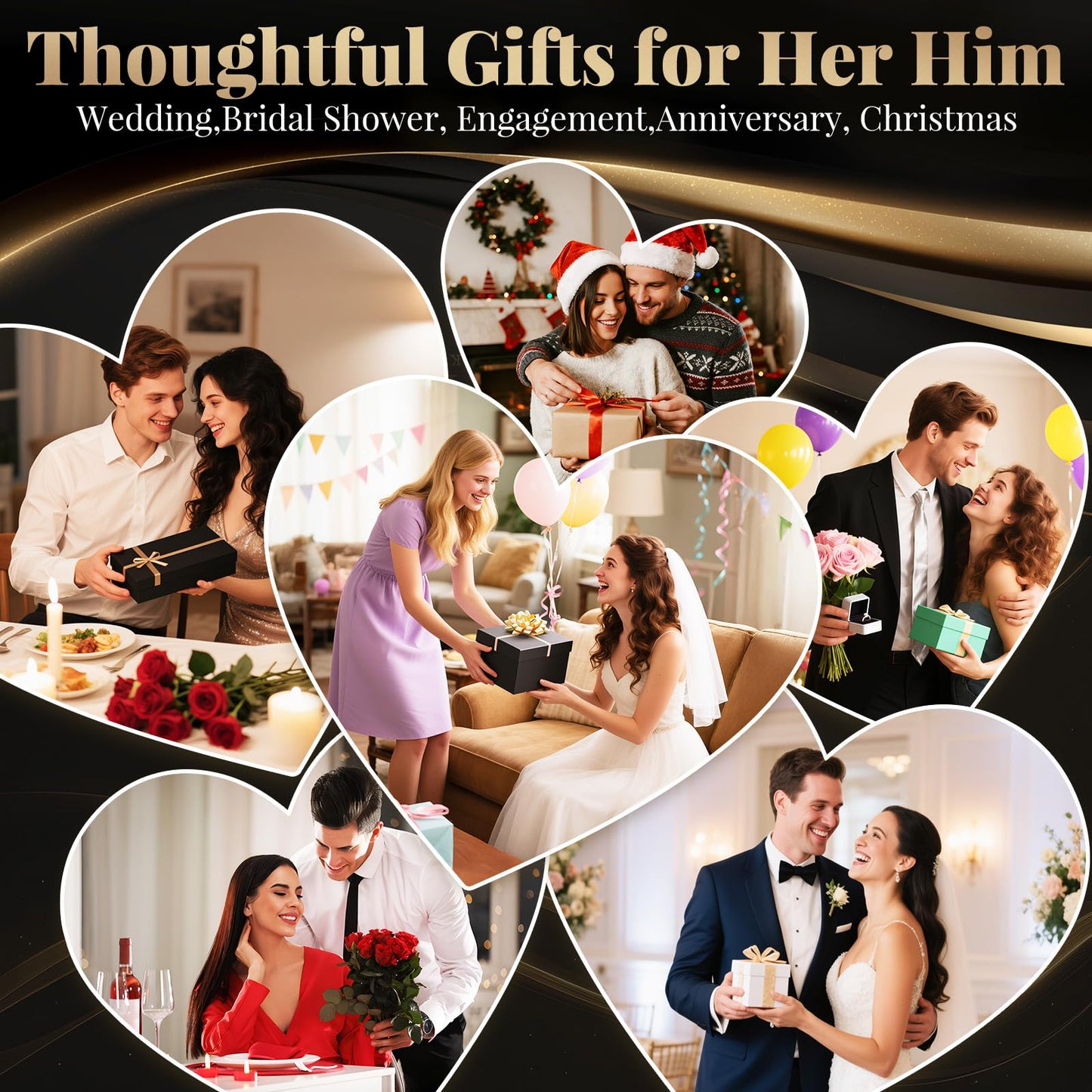 Linkax Mr and Mrs Coffee Mug Couple Gifts, White Elephant Christmas Wedding Gifts for Couples 2025, Useful Anniversary Engagement Present for Couple Newlyweds Husband Wife Bridal Shower Bride to Be