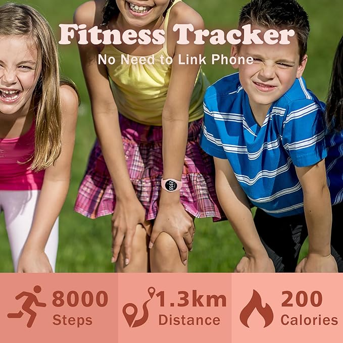 Kids Watches for Girls Boys Digital Sport Watch with Step Counter Pedometer Vibration Alarm Clock, No App Waterproof Fitness Tracker Kids Watch Boys Girls Teens Students Ages 5-16