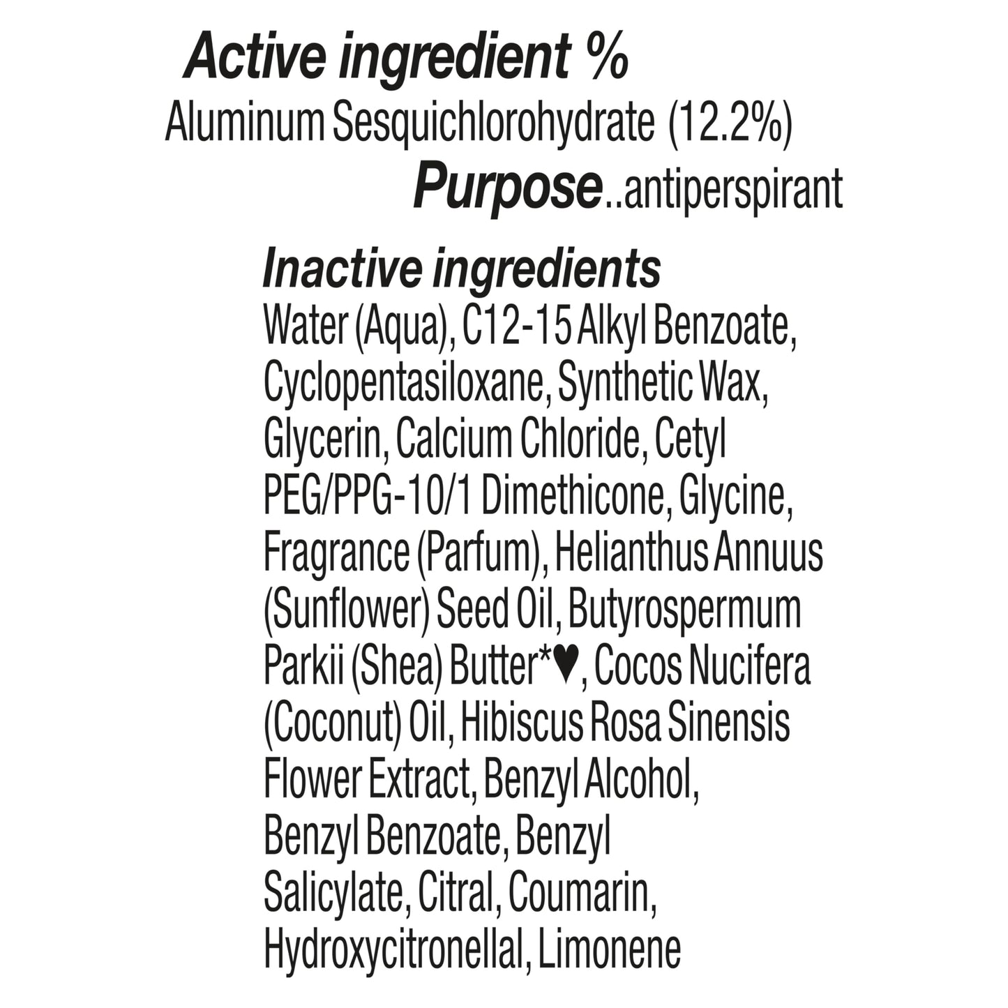 SheaMoisture Antiperspirant Deodorant Stick Fresh Coconut & Hibiscus 2 Count for 48HR Sweat & Odor Protection with No Parabens & No Mineral Oil 2.6 oz