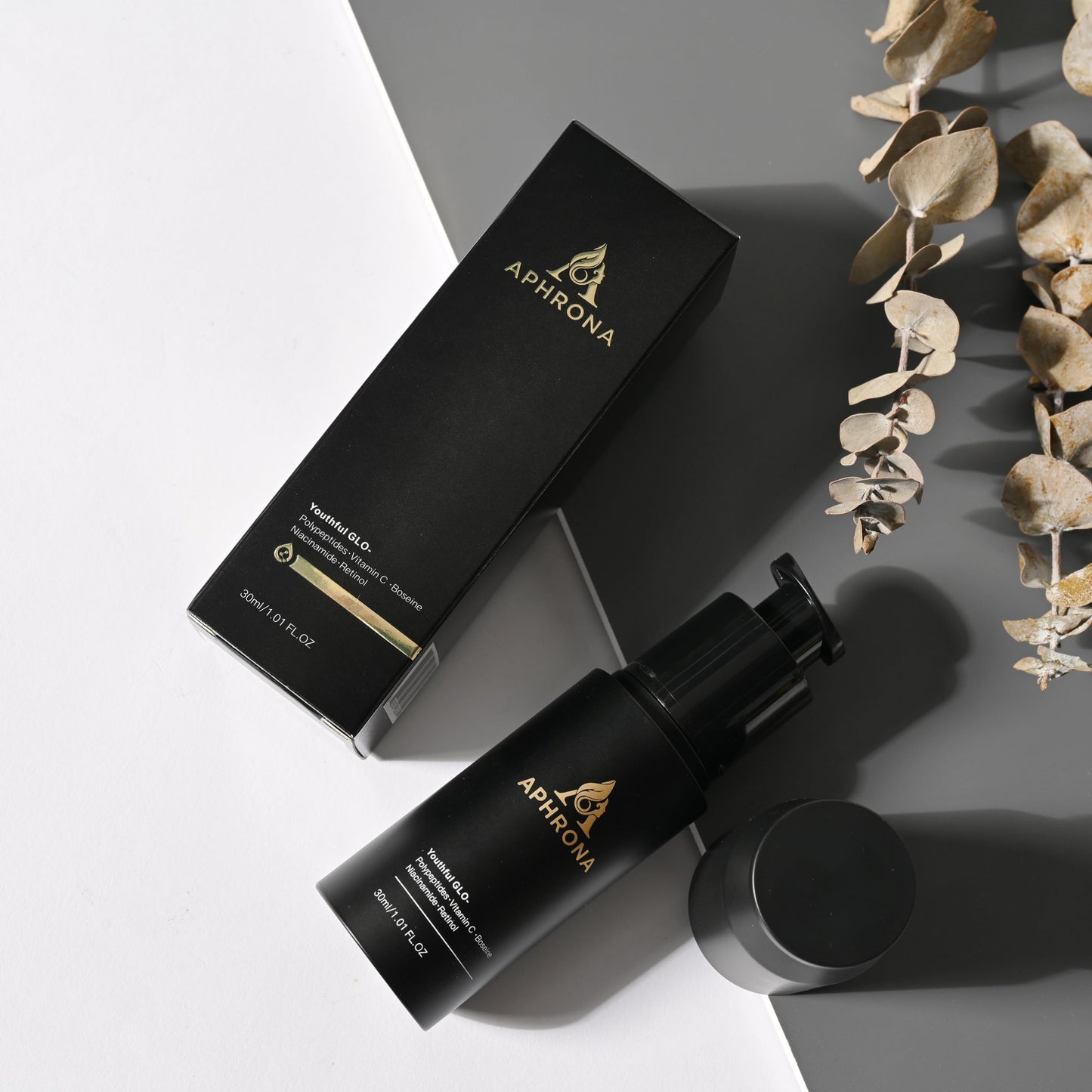 Aphrona Youthful GLO- Retinol Serum for Face and Neck, Facial Essence, SPA Treatment Cream with Polypeptide, Vitamin C, Boseine & Niacinamide, Anti Aging, Anti Wrinkles serum