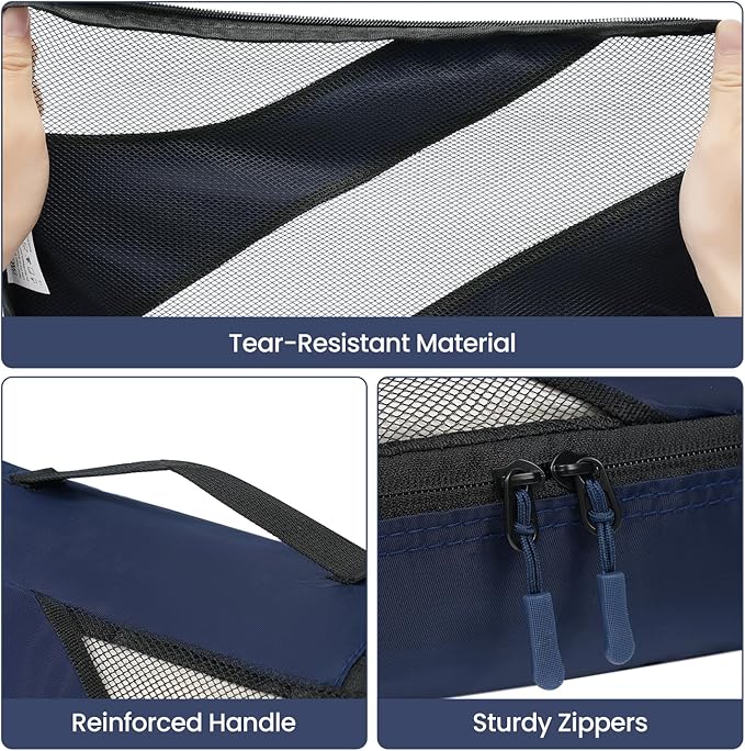 BAGAIL 6 Set Packing Cubes,Travel Luggage Packing Organizers