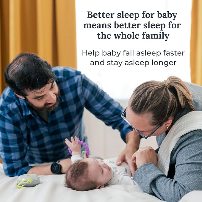 Yogasleep Hushh Portable White Noise Sound Machine for Baby, 3 Soothing Natural Sounds with Volume Control, Compact Size, Noise Canceling for Sleep Aid, Office Privacy, & Meditation, Registry Gift