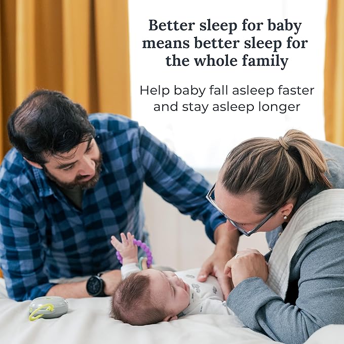 Yogasleep Hushh Portable White Noise Sound Machine for Baby, 3 Soothing Natural Sounds with Volume Control, Compact Size, Noise Canceling for Sleep Aid, Office Privacy, & Meditation, Registry Gift