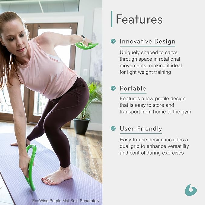 Balanced Body SmartBell Ergonomic Two-Handed Pilates Exercise Weight, Pilates Dumbbell, Exercise Equipment for Home Gym or Pilates Studio Use