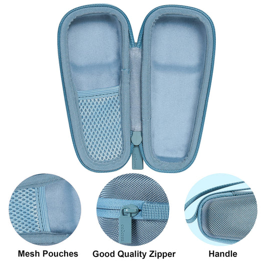 co2CREA Hard Carrying Case Compatible with NågraCoola CLIE 2 1 Sonic Facial Cleansing Brush (Mint)