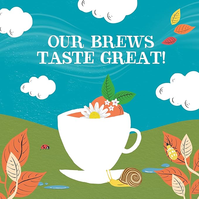 Clipper Tea Chamomile & Peach Teabags – USDA Organic, Great Hot or Iced – Natural, Fair & Delicious Fruity Chamomile & Peach Infusion – 50 Tea Bags