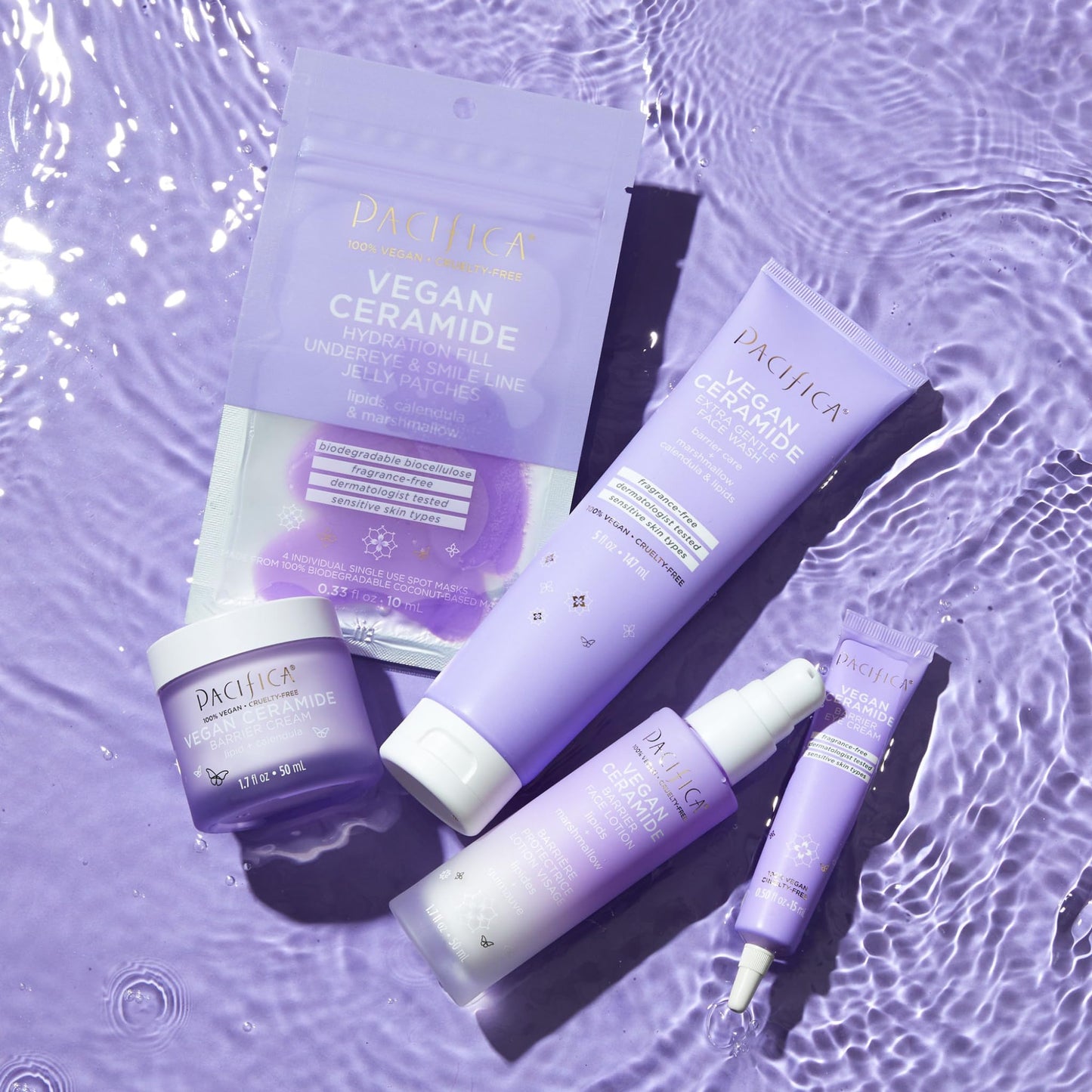 Pacifica Vegan Ceramide Barrier Eye Cream – Hydrating Under Eye Moisturizer for Dry, Sensitive Skin, Fragrance-Free Treatment for Dark Circles, Puffiness & Fine Lines Dermatologist Tested Clean Beauty