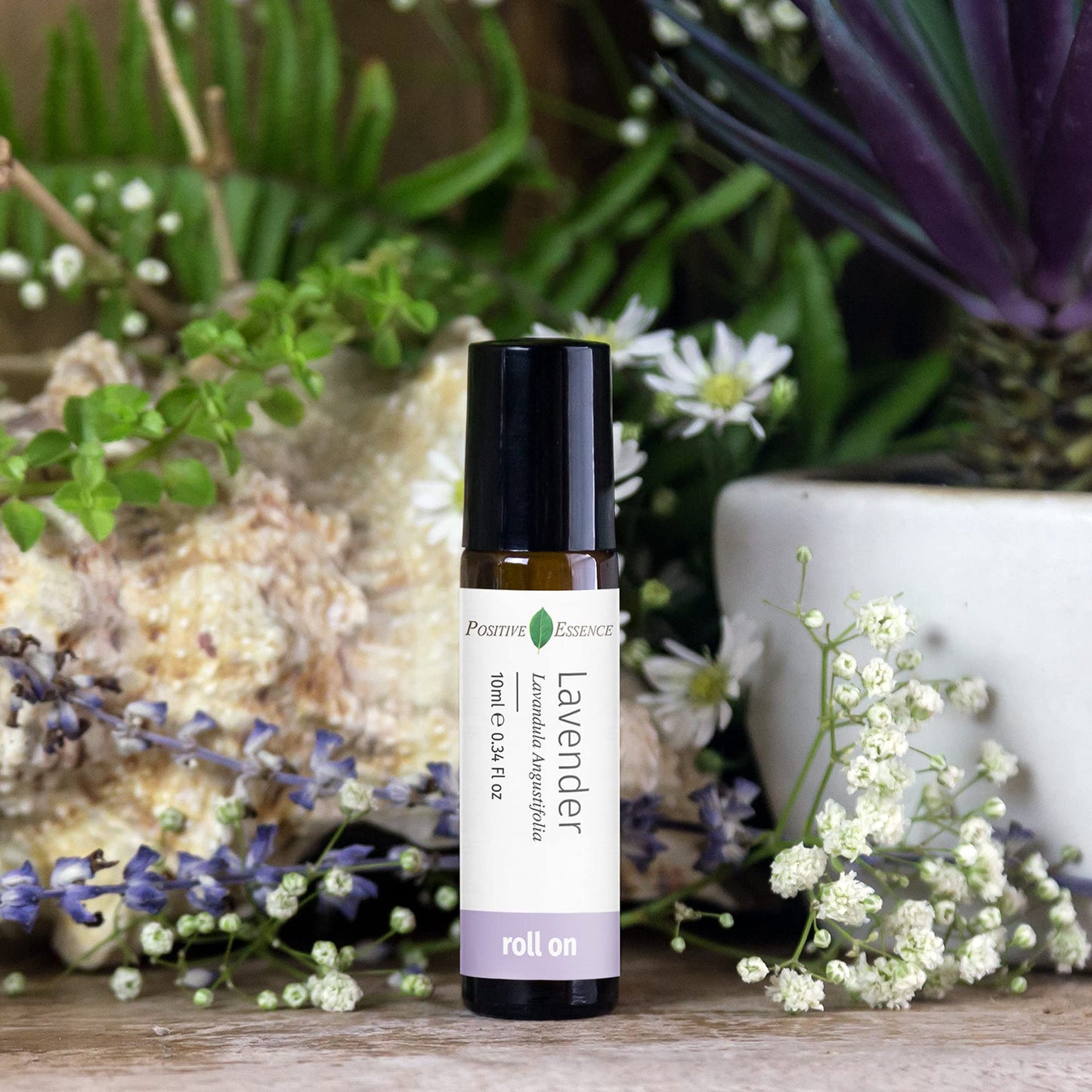 Lavender Essential Oil Roll On, Pure Lavender Essential Oil and Jojoba Oil for Relaxation and Skin Application, Leak-Proof Rollerball (10 mL)