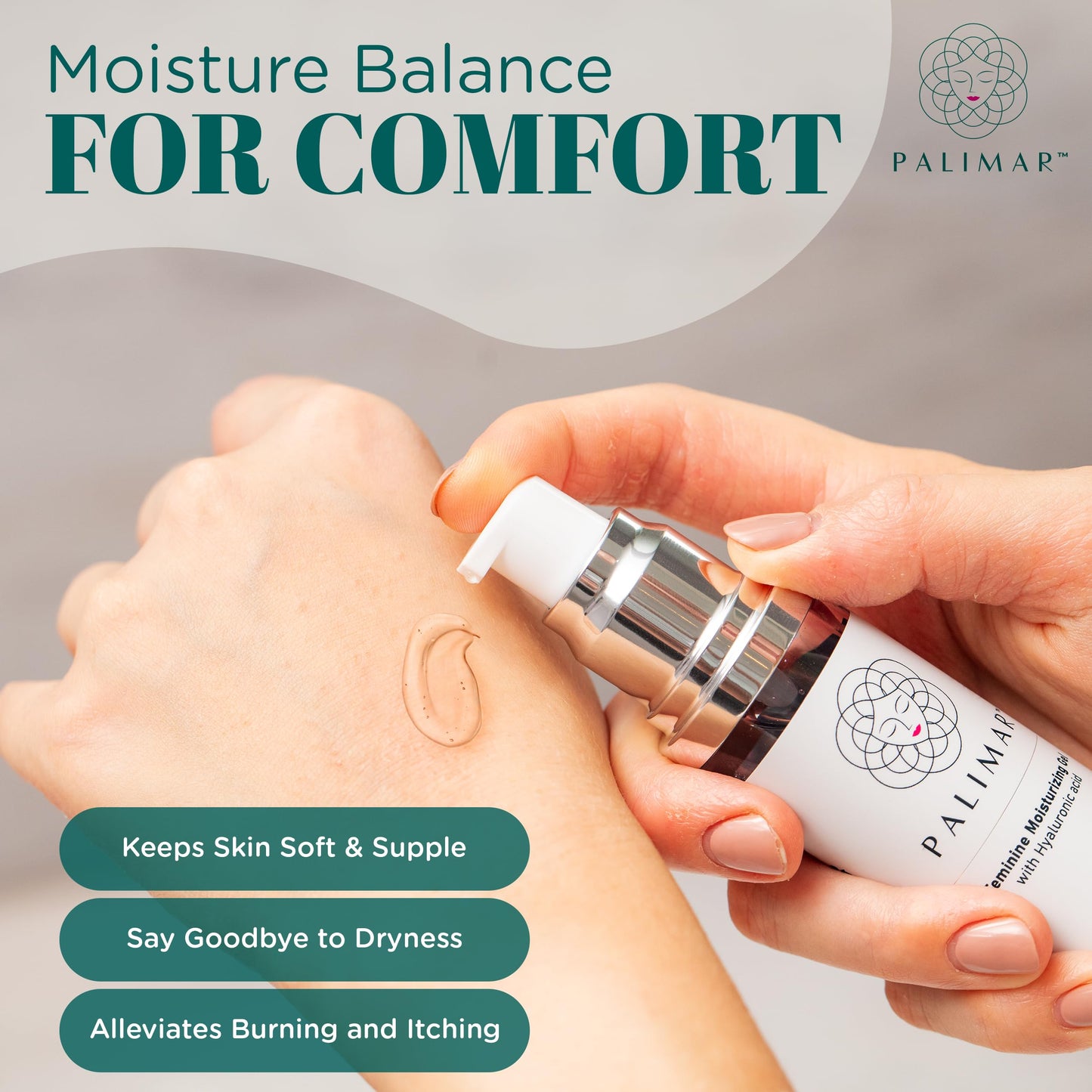 Intimate Care Gel with Hyaluronic Acid, pH Balance Feminine Hydrating Gel, Odorless, Soothing 50ml pH Balance Gel, Non-Irritating, Enhanced Hydration Vulva Balm