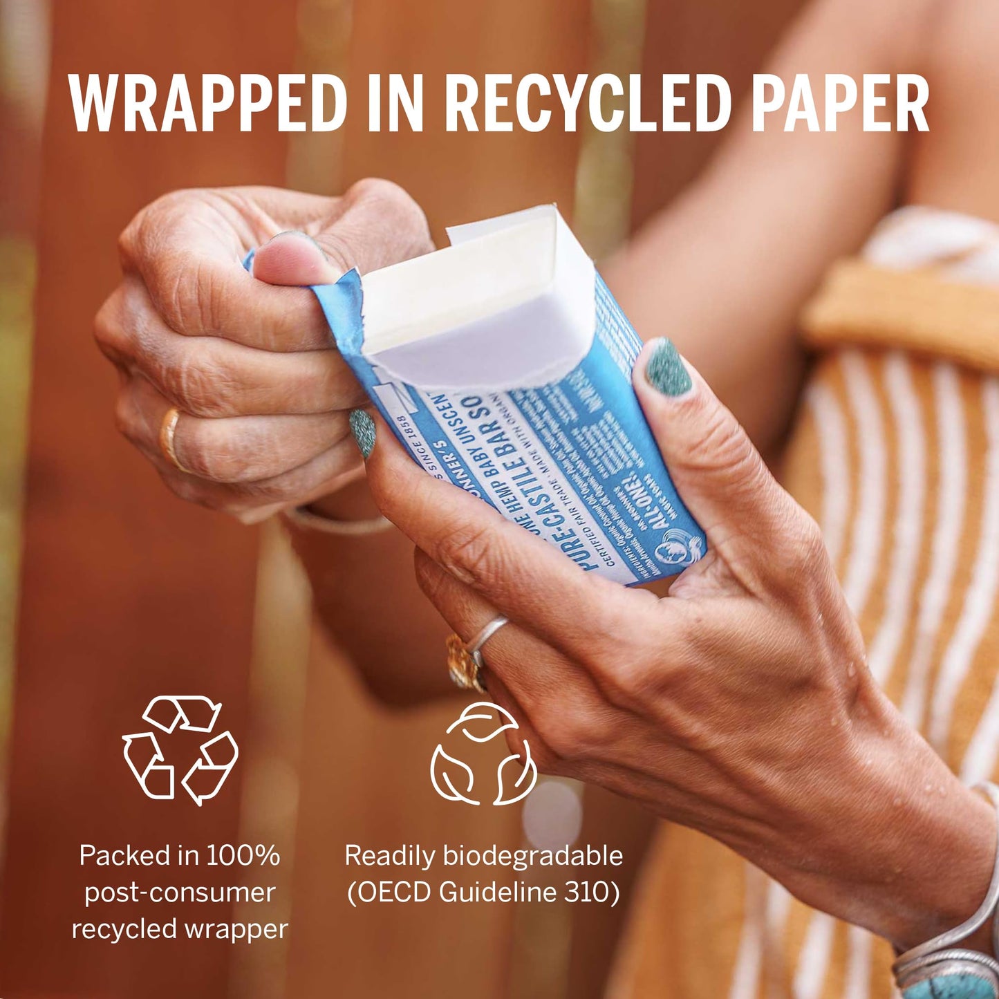 Dr. Bronner's Pure-Castile Baby Unscented Magic Bar Soaps - Made with Regenerative Organic Certified Oils - For Face, Hand, Hair Gentle on Sensitive Skin - Soap Bars for Men & Women -2 Pack, 10 oz