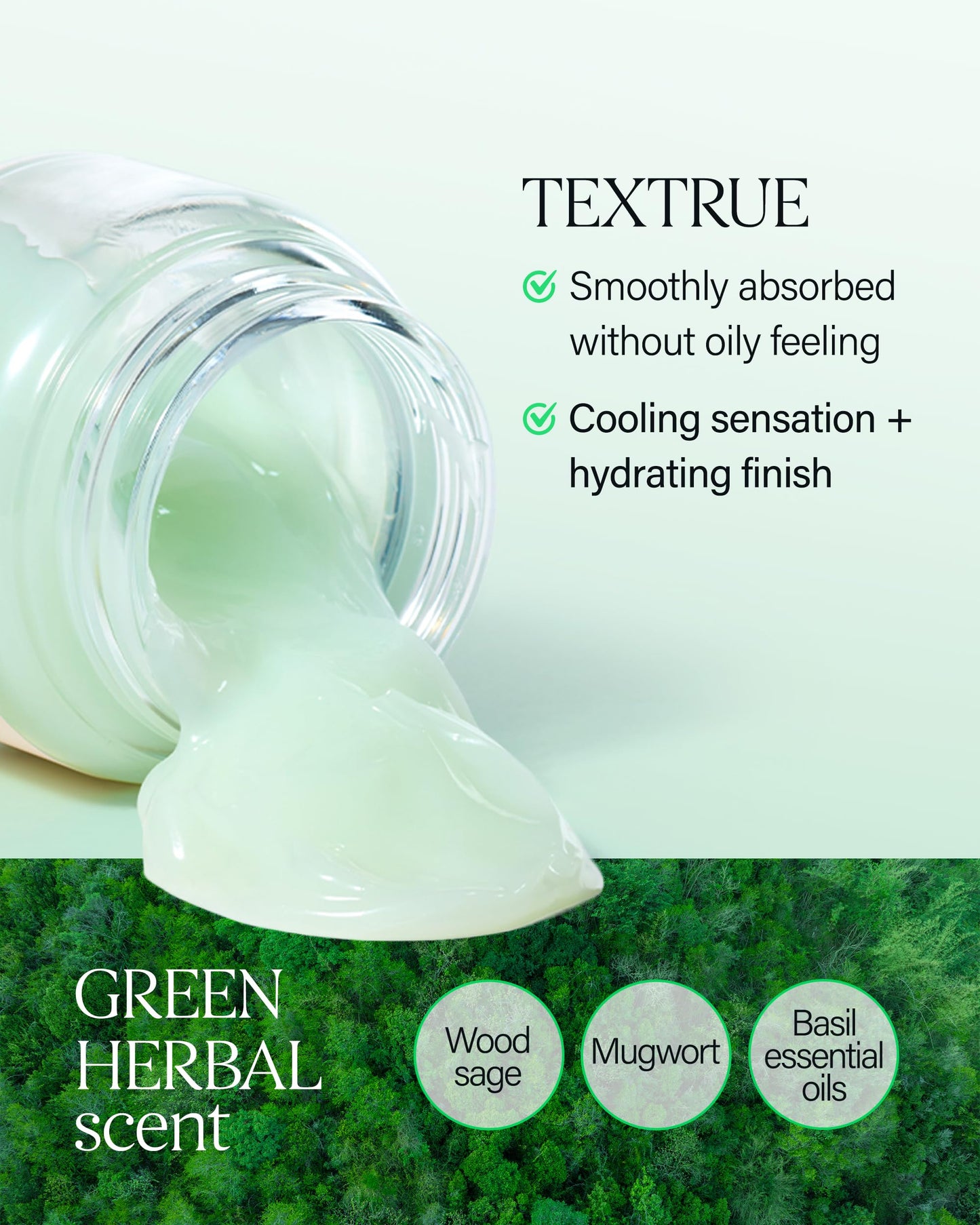 About Me SOOP Calming Aqua Cream – Korean 77.7% Jeju Cypress Water 100 Hour Moisture Cream for Sensitive Acne Skin – Daily Jelly Texture with Niacinamide – Korean Skin Care – 2.87oz, 85ml