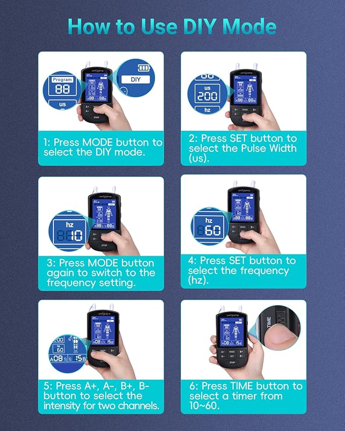 Comfytemp TENS Unit Muscle Stimulator for Pain Relief Therapy, FSA HSA Eligible TENS Machine with 24 Modes and DIY, Dual Channel EMS Unit, Pulse Muscle Massager for Back, Shoulder, Sciatica, Knee