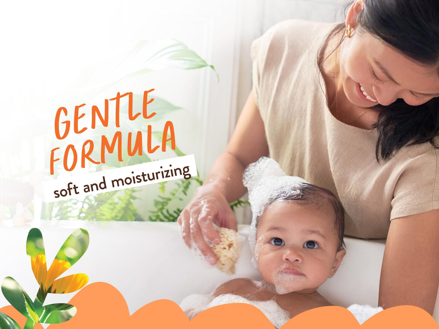 Babo Botanicals Sensitive Baby Fragrance-Free 2-in-1 Shampoo & Wash Bar - Shea Butter, Calendula & Aloe Vera - EWG Verified - Cruelty-Free - Vegan - Pediatrician Tested - For Babies & Kids