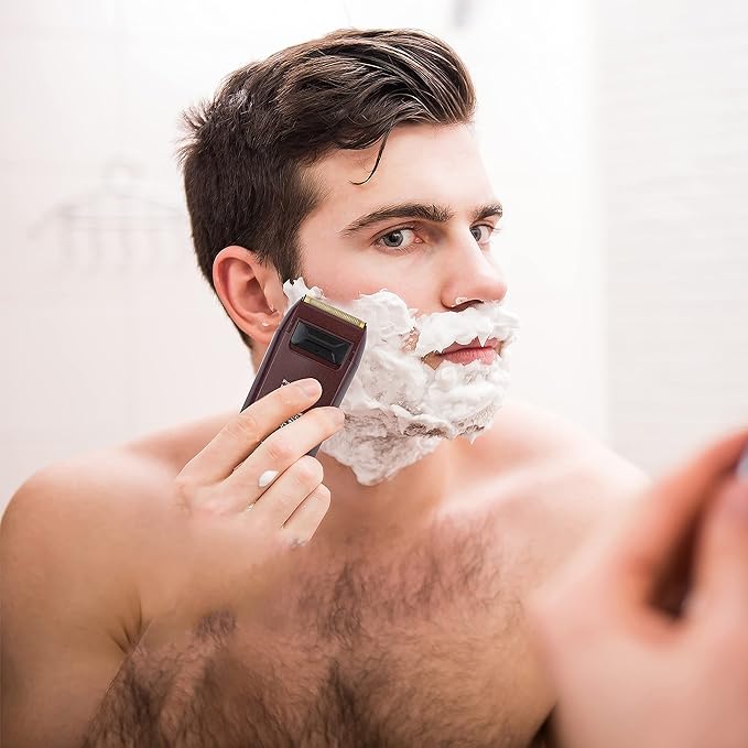 KEMEI Foil Shaver Double Electric Shaver for Men Electric Razors Head Shavers for Bald Men Barber Supplies Hair & Beard Trimmer Cordless Rechargeable