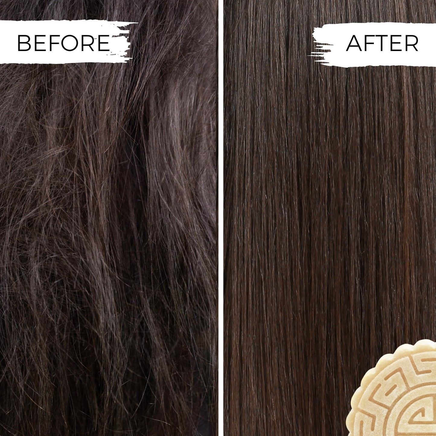 Viori Hidden Waterfall Shampoo and Conditioner Bar Set and Bamboo Holder - Made with Rice Water for Hair Growth - Handcrafted Sulfate Free Shampoo and Conditioner