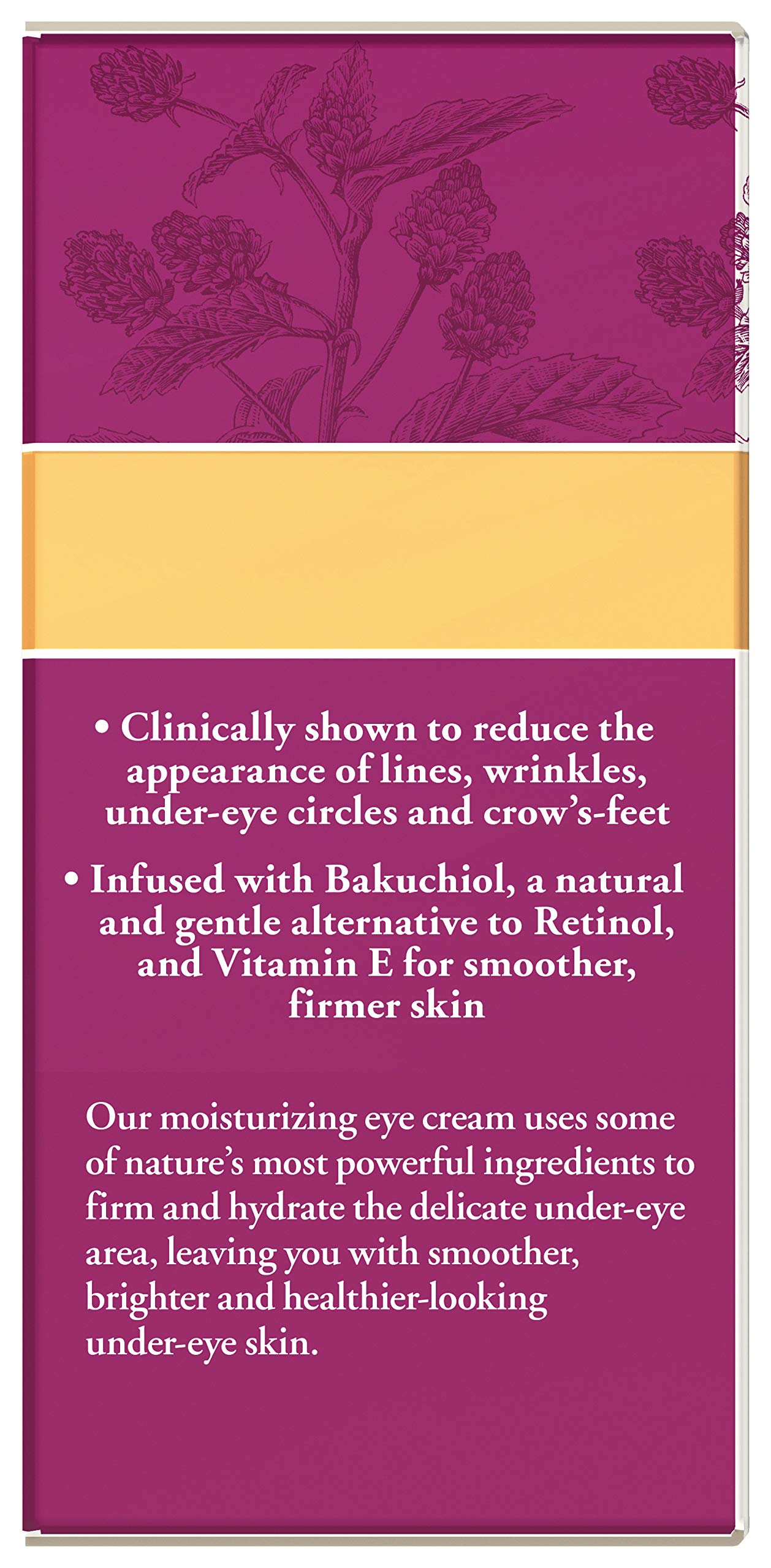 Burt's Bees Renewal Smoothing Eye Cream, Firming Eye Cream, 0.58 Ounce