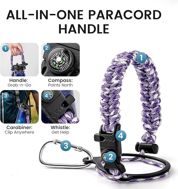 40oz Insulated Water Bottle, Triple Wall Vacuum Stainless Steel Water Bottles - Keeps Cold 48H, Reusable Metal water flask Jug for Gym, Sports, Camping, Hiking,Travel, Twilight Mist Purple