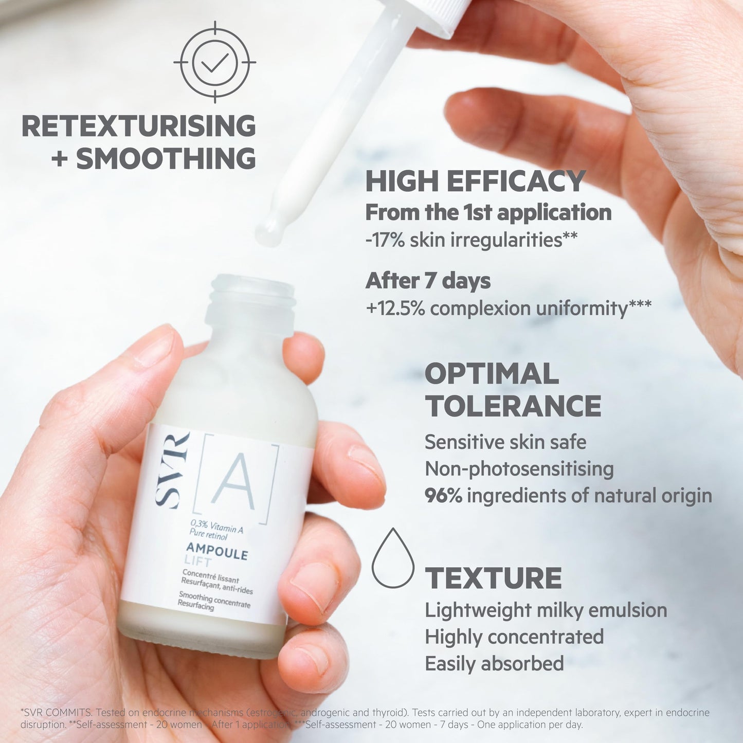 SVR Pure Retinol Face Serum. Improves Firmness Of Skin And Evens Skin Tone. Facial Serum That Helps To Visibly Reduce The Appearance Of Fine Lines & Dark Spots, 1 Fl.oz.