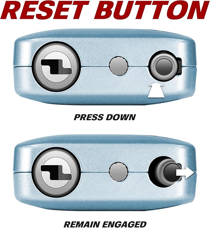 BV TSA Accepted Luggage Travel Lock, Set-Your-Own Combination Lock for School Gym Locker, Luggage Suitcase Baggage Locks, Filing Cabinets, Toolbox, Case (Arctic Blue, 2 Pack)