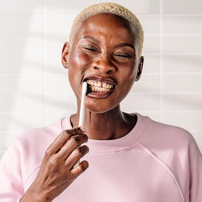 Boka Classic Manual Toothbrush with Extra Soft Activated-Charcoal, Tapered Bristles, Bioplastic Handle That Includes Travel Cap, Dentist-Approved, Great for Adults and Kids, Multi Color (Pack of 4)