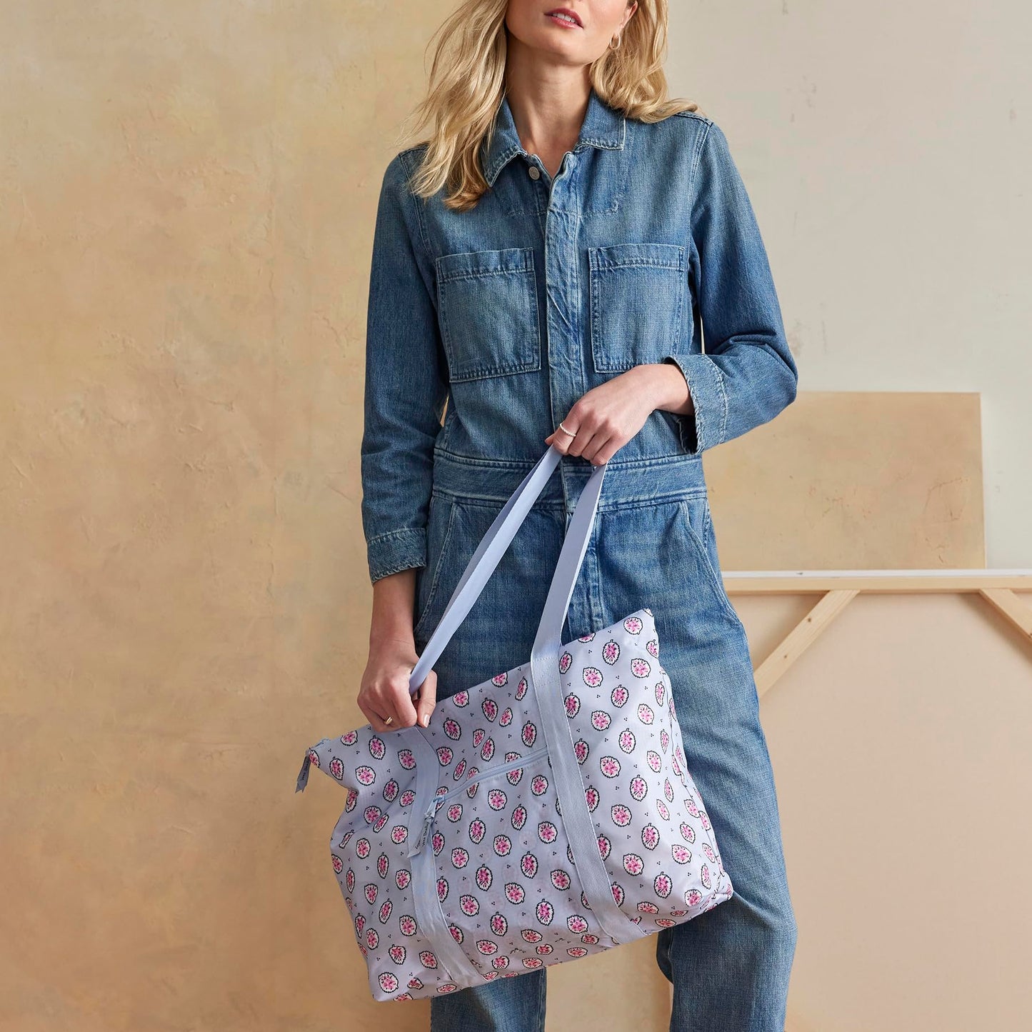 Ripstop Packable Tote, Magnifique Leaf, One Size