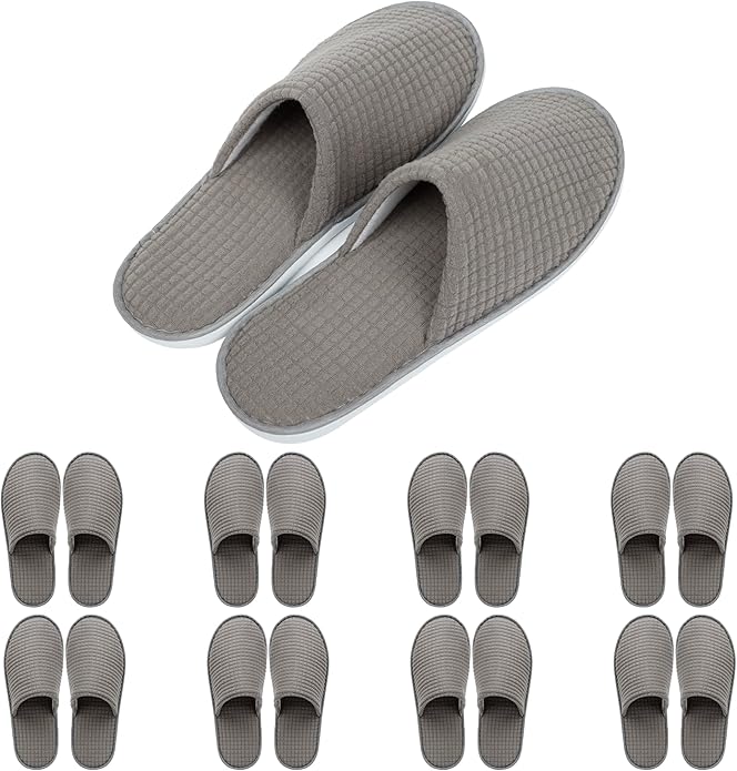 6-10 Pairs Spa Slippers, Non Slip Disposable Slippers For Guest, Washable Reusable, Which Can Be Used As Women Men, House, Indoor, Bathroom, Bedroom, Hotel, Bride Slippers