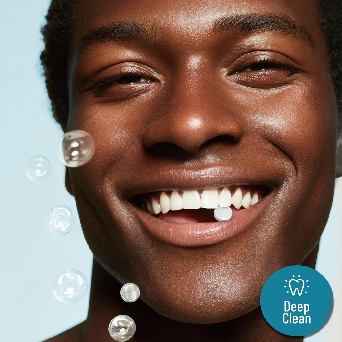 Mint Toothpaste Tablets Fluoride Free – Travel Size Toothpaste for Whitening, Fresh Breath & Clean Teeth – Natural Mint Dental Tablets – Portable Oral Care – 60 Count Jar for Daily Use