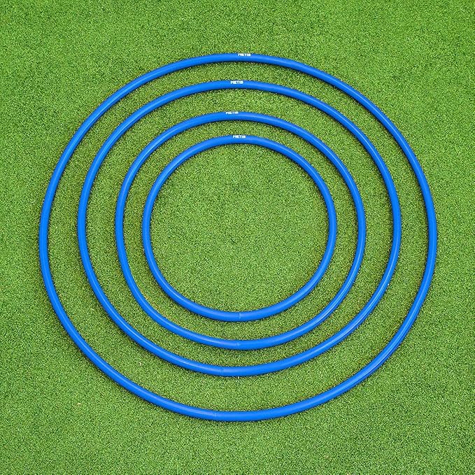 METIS Hula Hoops | Pack of 6 or 12 | Fitness, Exercise, Gymnastics, Kids, Adults, Dog Agility [Available in 4 Sizes]