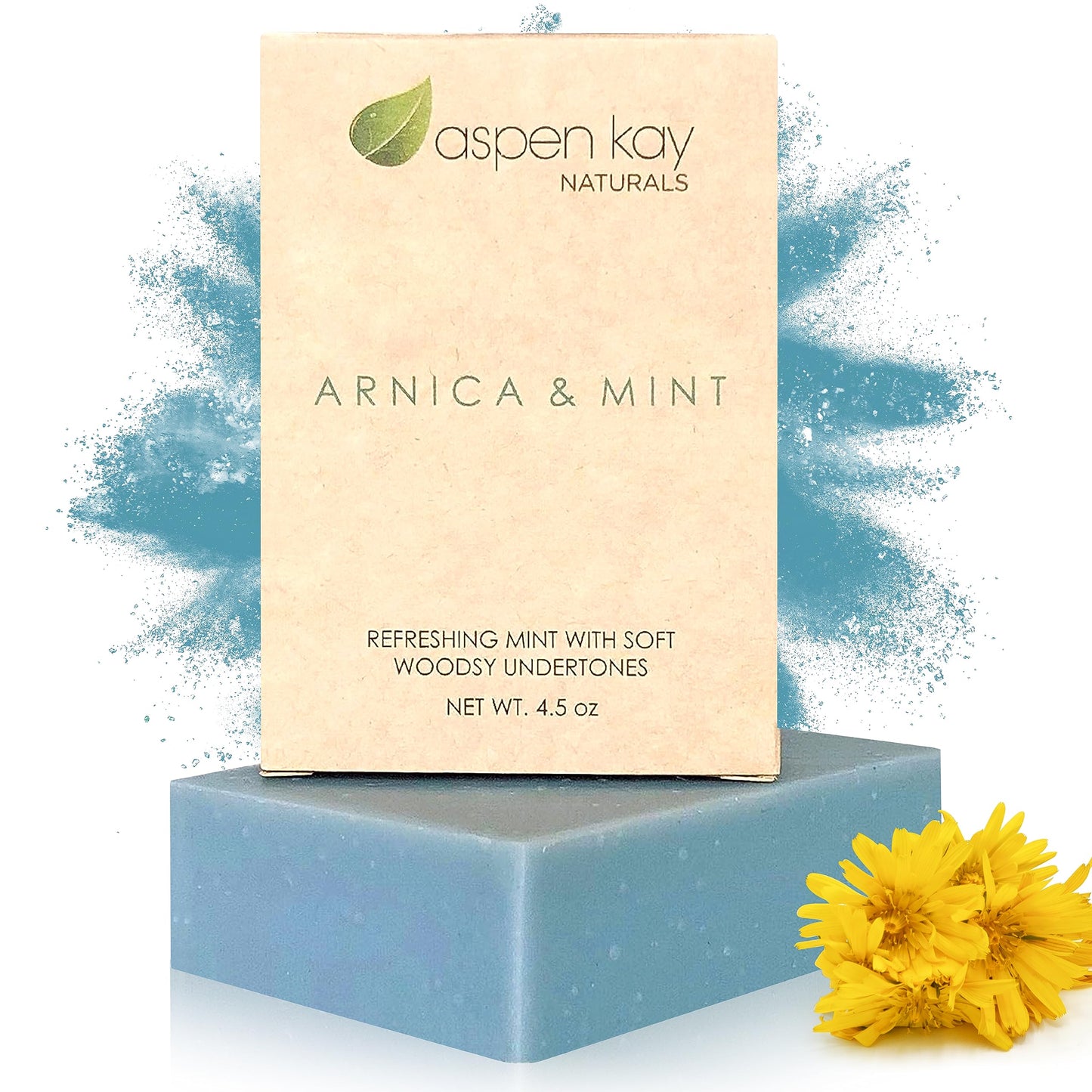Arnica Soap. With Organic Shea Butter, Arnica Oil & Pure Essential Oils. All Skin Types. Made in the USA. 4.5 oz Bar