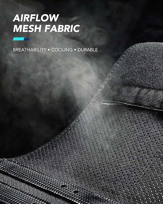 Back Brace for Lower Back Pain Relief, Carbon Fiber Support, Ergonomice Curved, Ultra-thin Air Mesh, Lightweight and Adjustale Design, Size XXL